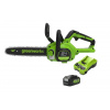 24V 4Ah 30 cm řetězová pila Greenworks GD24CS30K4 - 2007007UB
