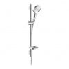 Hansgrohe Raindance Select E, sprchová súprava 120 3jet EcoSmart 9 l/min. so sprchovou tyčou 65 cm, biela/chrómová, HAN-26622400