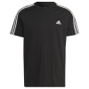 adidas Essentials Single Jersey 3-Stripes Tee M IC9334 (190319) Black L