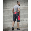 ARDON NEON / Reflexné kraťasy H6406 - šedá/červená 66