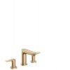 HansGrohe Talis E - Umývadlová batéria s výpusťou, 3-otvorová inštalácia, kefovaný bronz 71733140