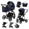 ADAMEX Kombinovaný kočík Mobi New Lux Blue