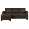 MID.YOU ROHOVÁ SEDACIA SÚPRAVA, textil, tmavohnedá - Online Only obývacie izby - 001628000212