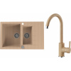 Set Alveus (dřez Cadit 70 Beige 55 + baterie Tonia Beige 55) SETA22064