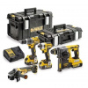 Dewalt DCK422P3 COMBO SADA 18 V XR kombinované kladivo DCH273 + příklepová vrtačka DCD796 + bruska DCG405 + rázový šroubovák DCF887