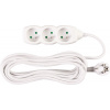 STREND PRO Kábel DG-F803B L-5 m, predlžovací, biely, 3x zásuvka, new edition