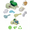 Woopie GREEN Súprava na piesok a kúpanie 2 v 1 Turtle Green 8 el.
