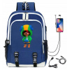 Školská taška - batoh Leon USB Brawl Stars MODRÝ