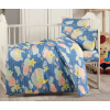Brotex Bavlnené detské obliečky do malej postieľky 90x135, 45x60 cm obloha modrá Zapínanie: nitený gombík