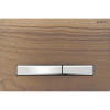 GEBERIT Sigma50 Square dvojčinné ovládacie tlačidlo, chróm/americký orech, 115.788.JX.2
