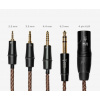 Meze mono 3.5 mm to 4 PIN XLR balanced copper PCUHD premium cable (Meze mono 3.5 mm to 4 PIN XLR balanced cooper plated PCUHD premium cable)