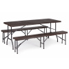 ModernHome Záhradný stôl 180cm + 2 lavice, banketová súprava