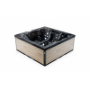 Lovia vířivá vaňa pre 5 osob 220x220x88 cm - L501 Opláštění: Light Wood, Barva akrylátu: Midnight Opal