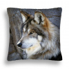 Vankúš - Vankúšový vlk 03 Portrét vlka v lese Jaś 40x40 (Vankúšový vlk 03 Portrét vlka v lese Jaś 40x40)