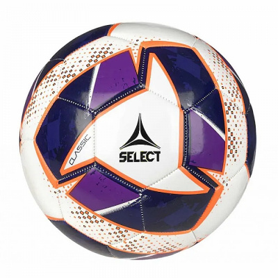 Futbalová lopta Select FB Classic bielo fialová veľ. 5