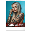 Nástenný kalendár Inked Girls 2026