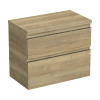Skrinka pod umývadlo Jungborn TRENTA dub halifax prírodný 76,7 x 64,6 x 44,5 cm