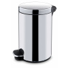 Pedálový odpadkový koš , kulatý , s vyjímatelnou nádobou 5 l | HENDI, 691311 inox