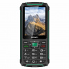 EVOLVEO StrongPhone W4, IP68 odolný Dual SIM telefon, 2,8''LCD, 2500mAh, Powerbanka, černo-zelený
