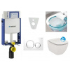 Geberit SET Kombifix 110.302.00.5 +WCzávesné Id.Stand. TESI Rimless+sedSC+Sigma20Biela/Chr 110.302.00.5 NE4