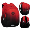 Školský batoh viackomorový CoolPack čierny, červený 21 l