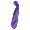 Premier Workwear Pánska saténová kravata PR750 Rich Violet -ca. Pantone 2587 144 x 8,5 cm
