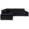 MID.YOU ROZKLADACIA ROHOVÁ POHOVKA, textil, čierna - Sedačky - 002427004502