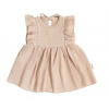Baby Nellys Ľahké mušelínové šatočky, béžové, veľ. 104 Baby Nellys 8596309359724