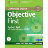 Objective First 4th.Edition Teacher's Book with Teacher's Resources CD-ROM - Capel, Annette & Sharp, Wendy
