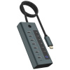 RAIDSONIC ICY BOX IB-HUB1457-C31, 7v1 USB Hub 7-port, USB-C 3.2 Gen2, PD20W (61064)