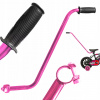 VODIACA TYČ PRE BICYKEL, RÚČKA, DRŽIAK NA UČENIE JAZDY PRE DETI - RUŽOVÁ
