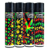 Zapaľovač Clipper Séria JAMAICAN PATTERN po 4 kusy