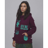 dámska mikina HUF DISORDER PO HOODIE Bloodstone S
