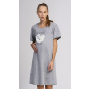 Nočná košeľa materská na kojenie Bouquet 2XL Šedá