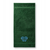 Uterák/osuška s výšivkou vzor IKA modrá- možnosť doplniť vlastný nápis Farba: 16-zelená, Dodatočný nápis: bez nápisu, Rozmer: Osuška 140x70cm
