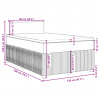vidaXL Boxspring posteľ s matracom tmavohnedá 120x200 cm látka - Hnedá - 160783-55090