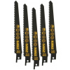 DeWALT DT2362 Pílové plátky z uhlíkovej ocele HCS na mäkké drevo, plasty, 152mm 5ks