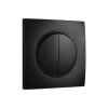 Elhard Vypínač Rondo č.5 so štvorcovým rámčekom, čierny - kompletný RD5105B