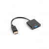 Lanberg AD-0002-BK DisplayPort - D-Sub (VGA) adaptér 20 cm (AD-0002-BK)