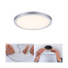 Paulmann LED panel Areo 3000K okrúhly chróm 17,5cm - 93034