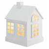 Dekor. lampa 16 cm, biely dom Glamor House Sompex