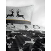 Bierbaum obliečky flanelové 3923 Deer Grafit 135x200/80x80 cm
