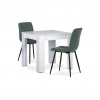 AUTRONIC Jedálenský set s 2 stoličkami, 80x80x75cm, mdf, biela, B080WTCT281GRN