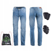 Pánske moto jeansy W-TEC Shiquet (Veľkosť: 6XL, Farba: modrá)
