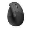 Logitech Lift Vertical Ergonomic Mouse - Graphite Vertikální myš, optická, 6 tlačítek, bezdrátová, Bluetooth (910-006473)