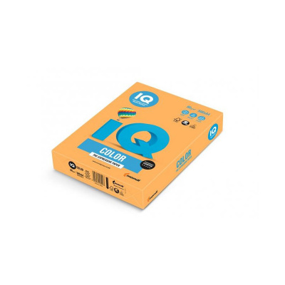 Farebný papier IQ color neónovo oranžový NEOOR, A4, 80g