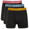 Under Armour Perf Tech Cotton 6in 3 Pack - Anthracite/Blue/Yellow/Pink - men´s M