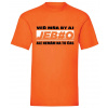 Mňa by aj jeb#o .... - Oranžová , Pánske , L