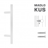 FT - MADLO kód 810 O 30 mm ST ks BIM - biela matná (FBO) O 30 mm 400 mm – cena za ks