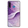Lesklé pouzdro iSaprio pro Huawei P30 Lite - Purple Paint 10 (Lesklé pouzdro, kryt, obal iSaprio Exclusive na mobil Huawei P30 Lite s motivem Purple Paint 10 - elegantní skleněný vzhled, skvělá ochran